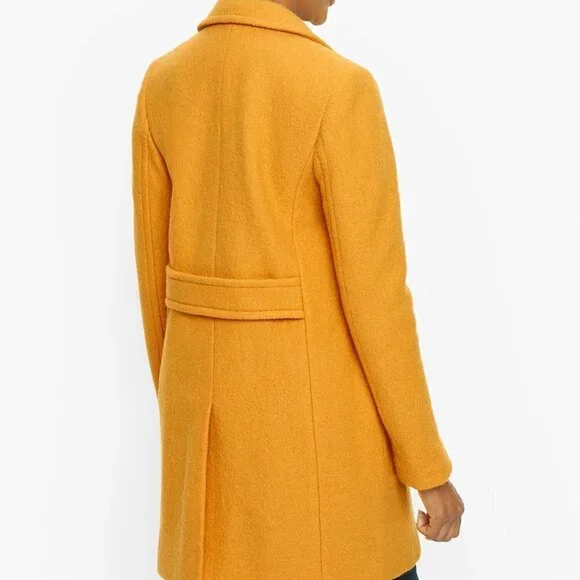 New Talbots Single Breasted Wool Blend Barbiecore Pink Coat Size 2 - Picture 4 of 10